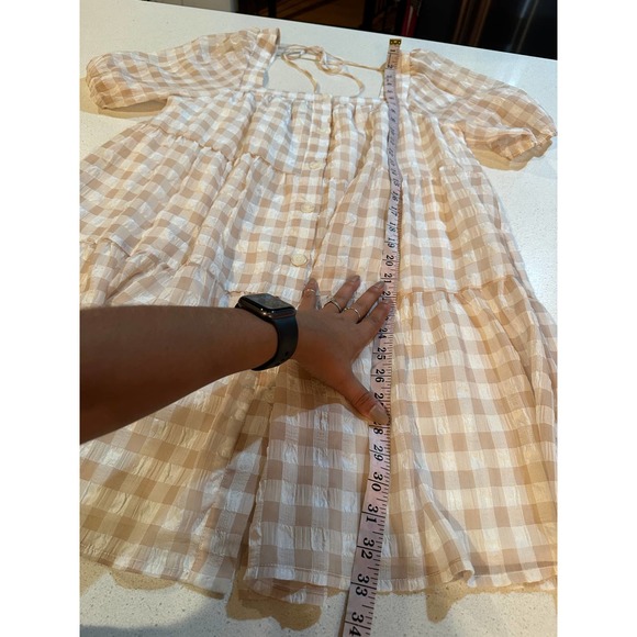 En Saison Pink Checkered Mini Dress - Picture 8 of 10